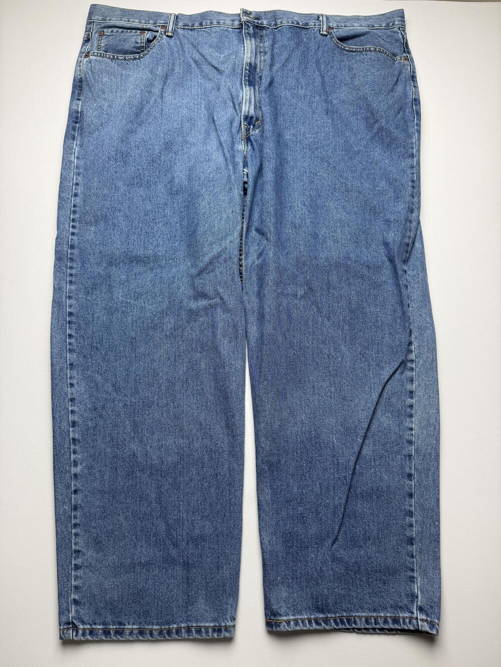 Levis 550 Jeans Mens 50x30 Blue Med Wash Denim Relaxed Tapered Big Tall Casual